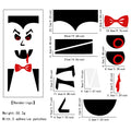 Halloween Skeleton and Pumpkin DIY Window and Door Stickers