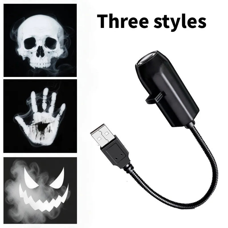 USB Halloween Ghost and Skull LED Projector Night Light