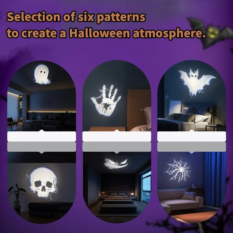 USB Halloween Ghost and Skull LED Projector Night Light