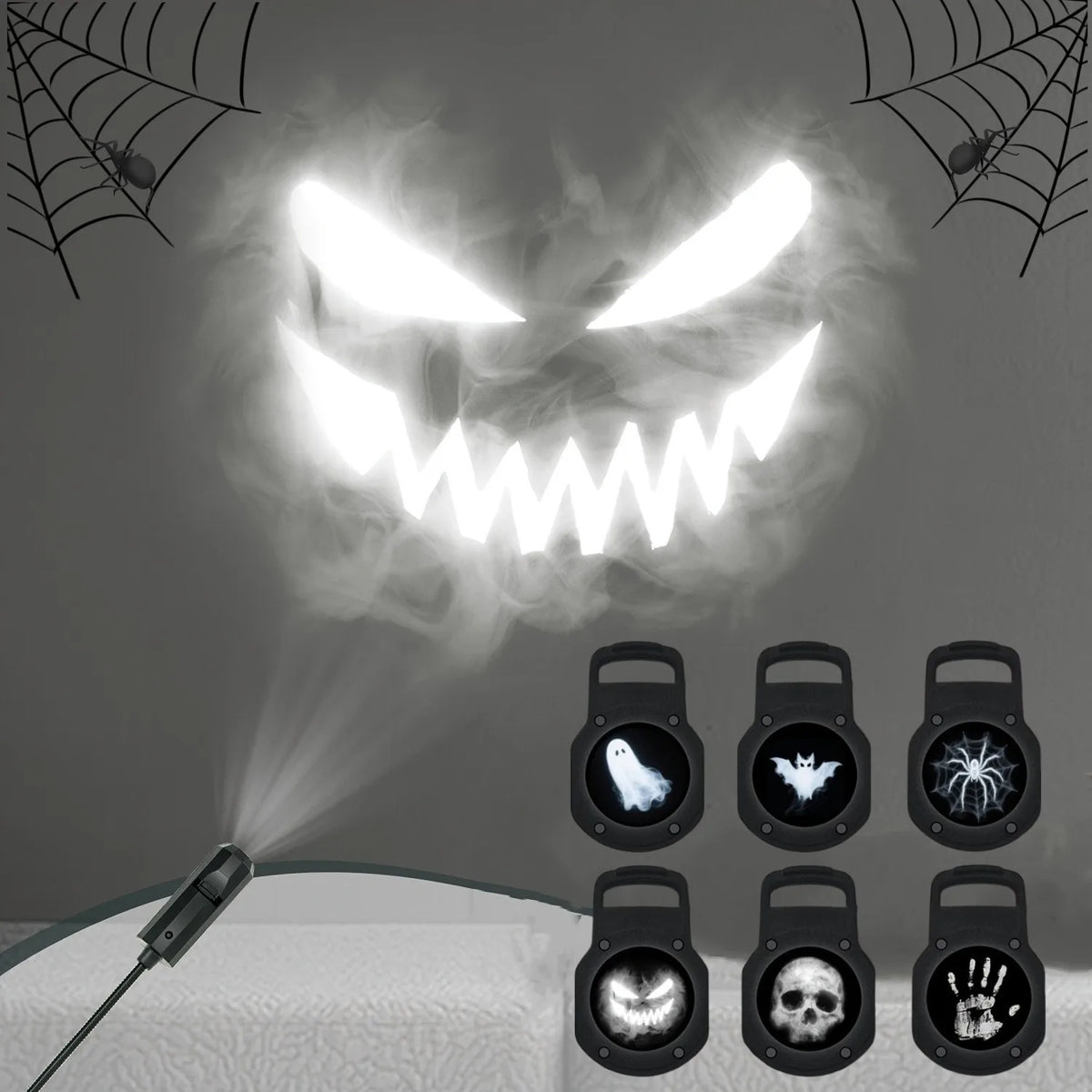 USB Halloween Ghost and Skull LED Projector Night Light