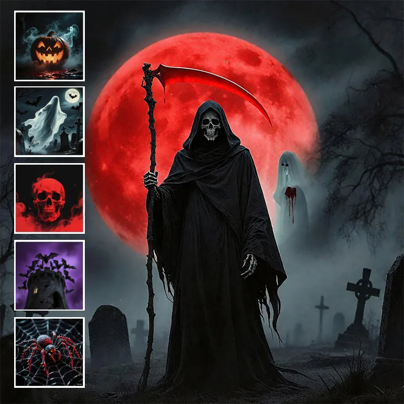 USB Halloween Ghost and Skull LED Projector Night Light